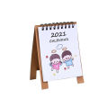 2022 mini flip sobre o calendário de mesa do bolso 2022